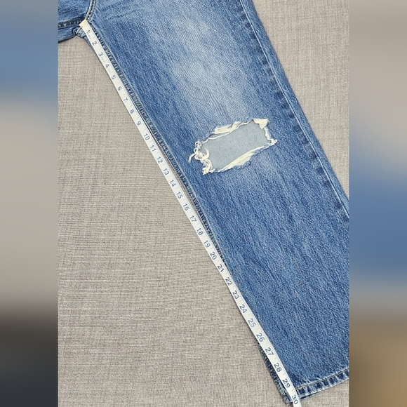 Levis Low Pro Straight Denim Style Medium Wash Jeans 32 - Picture 3 of 11